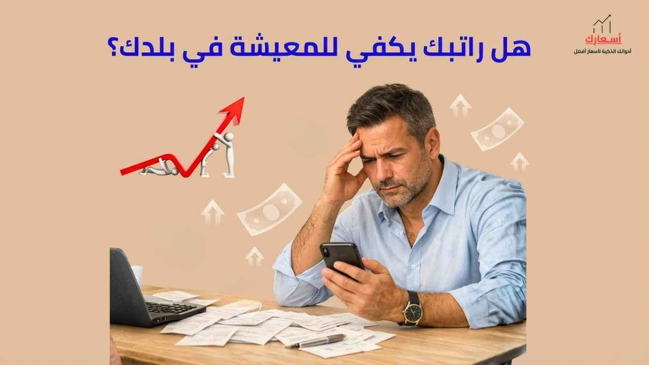 هل راتبك يكفى للمعيشة فى بلدك؟